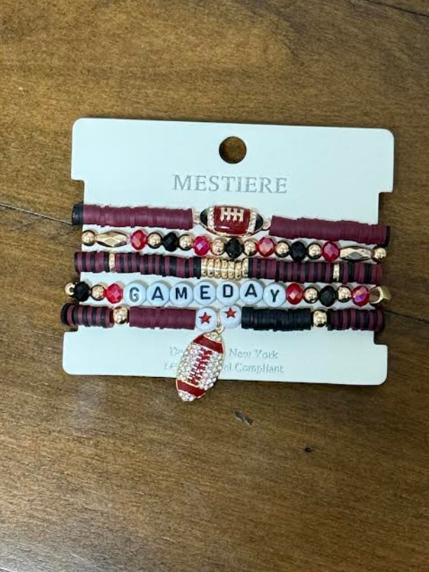 Maroon Game Day Bracelet