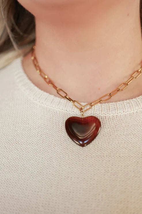 Tortoise Wild Heart Necklace