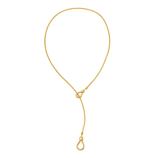 Lariat Toggle Necklace - Gold
