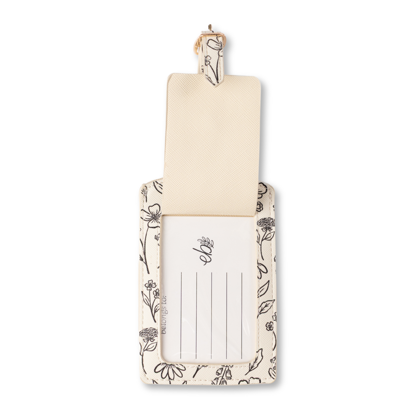 Floral Luggage Tag