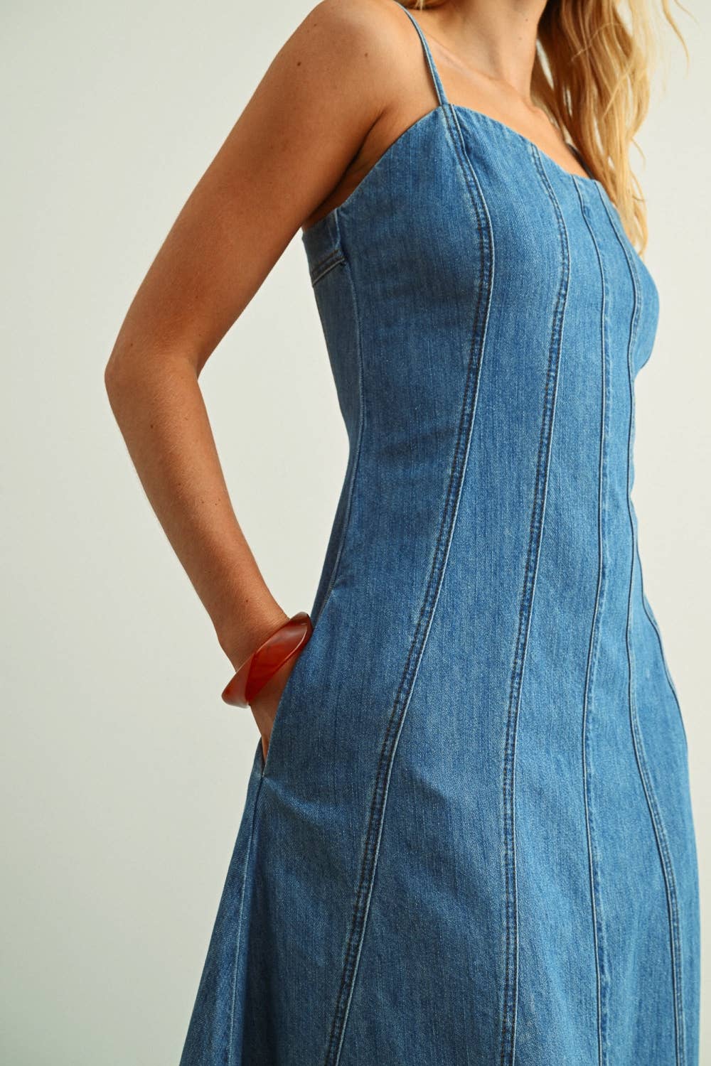 Sarah Maxi Denim Dress