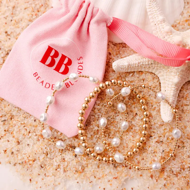 Bri Pearl Bracelet in Gold
