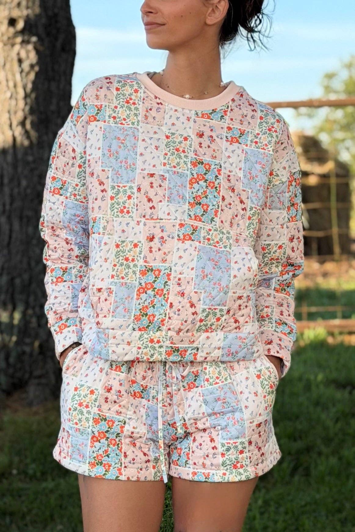 Judy Quilted Short Set