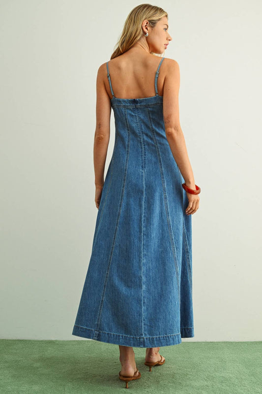 Sarah Maxi Denim Dress