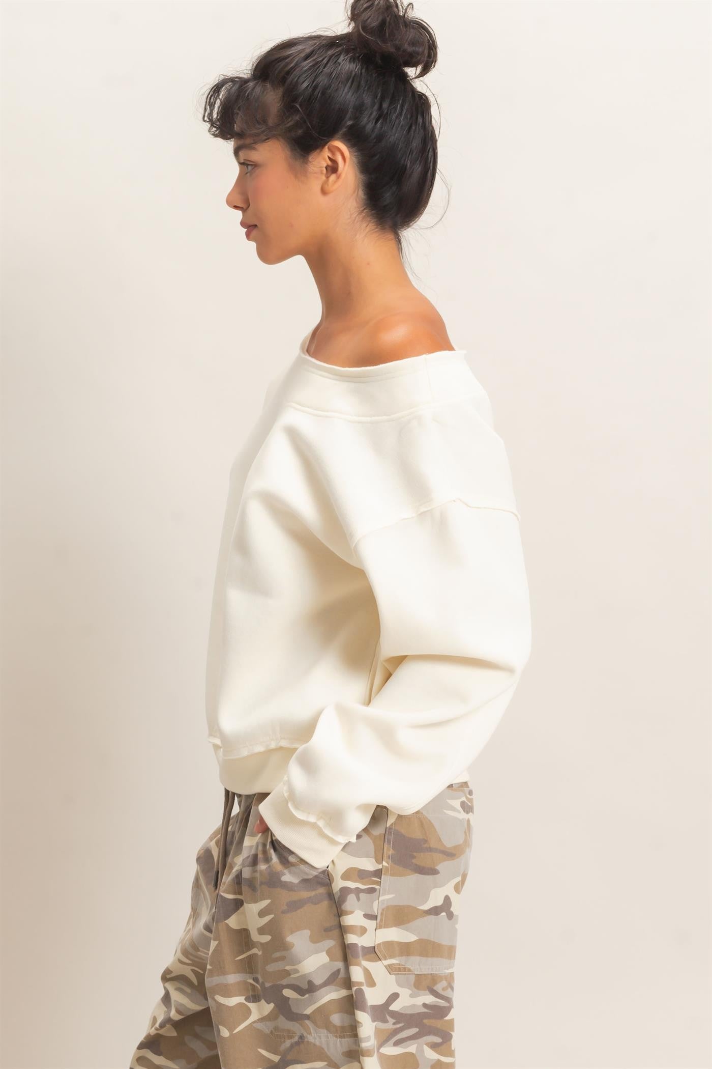 Konnie Off The Shoulder Sweatshirt