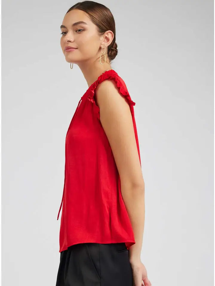 Margot Pleated Sleeve Bouse