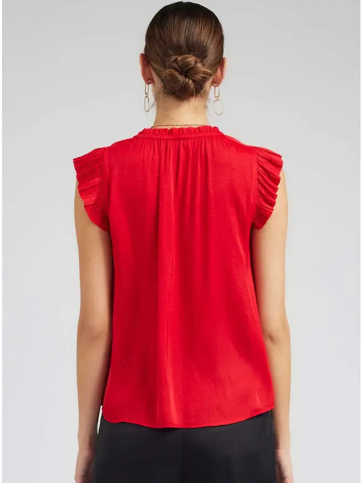 Margot Pleated Sleeve Bouse