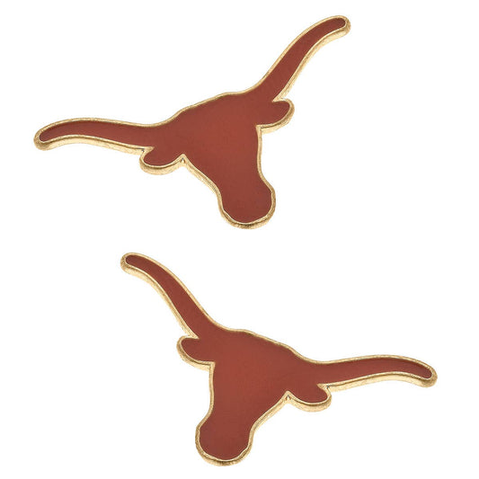 Texas Longhorns Logo Stud Earrings