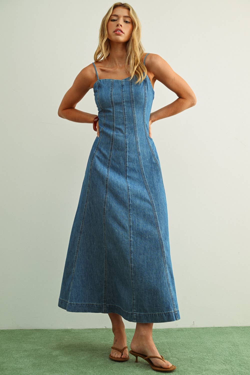Sarah Maxi Denim Dress