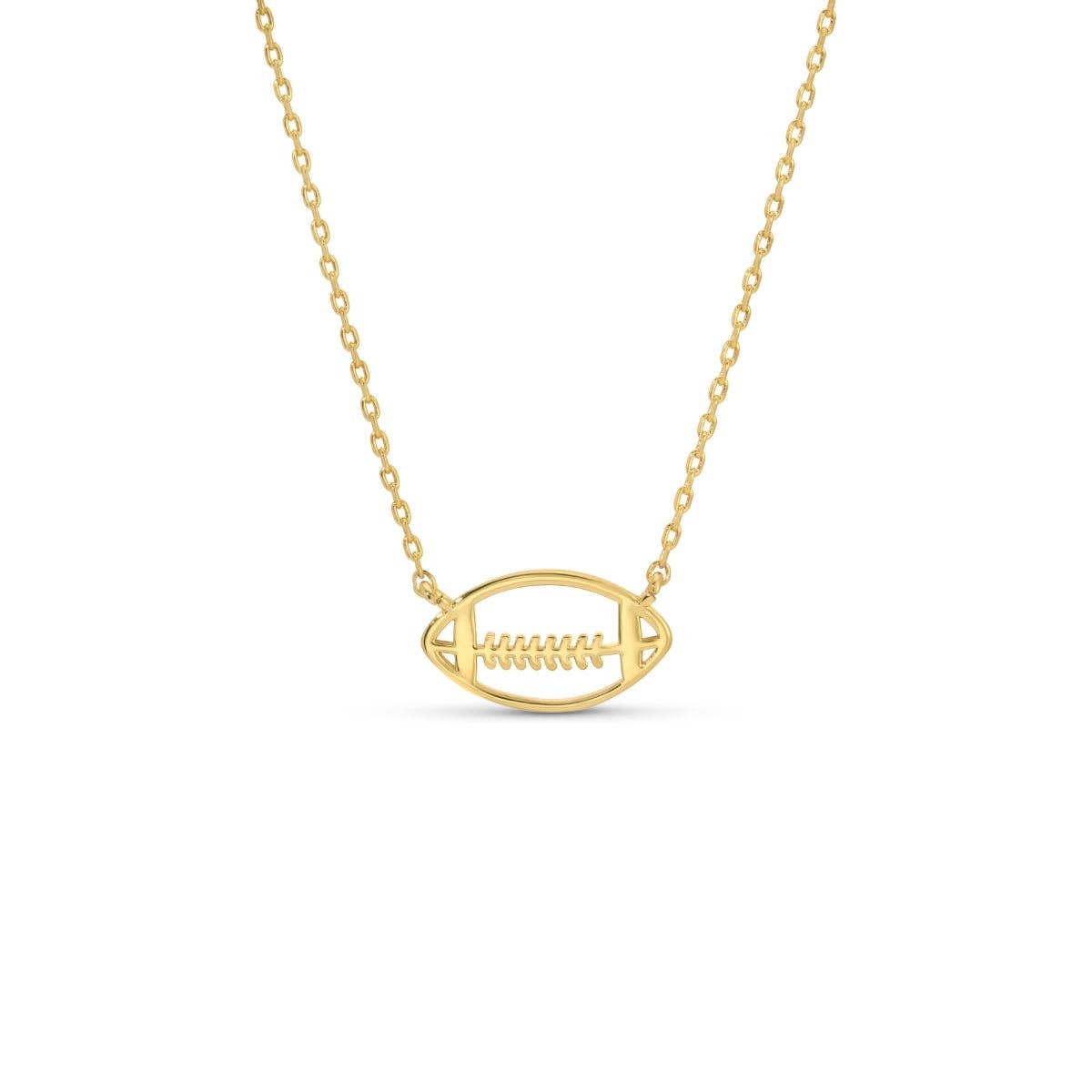 Game Day Minimalist Football Sports Necklace