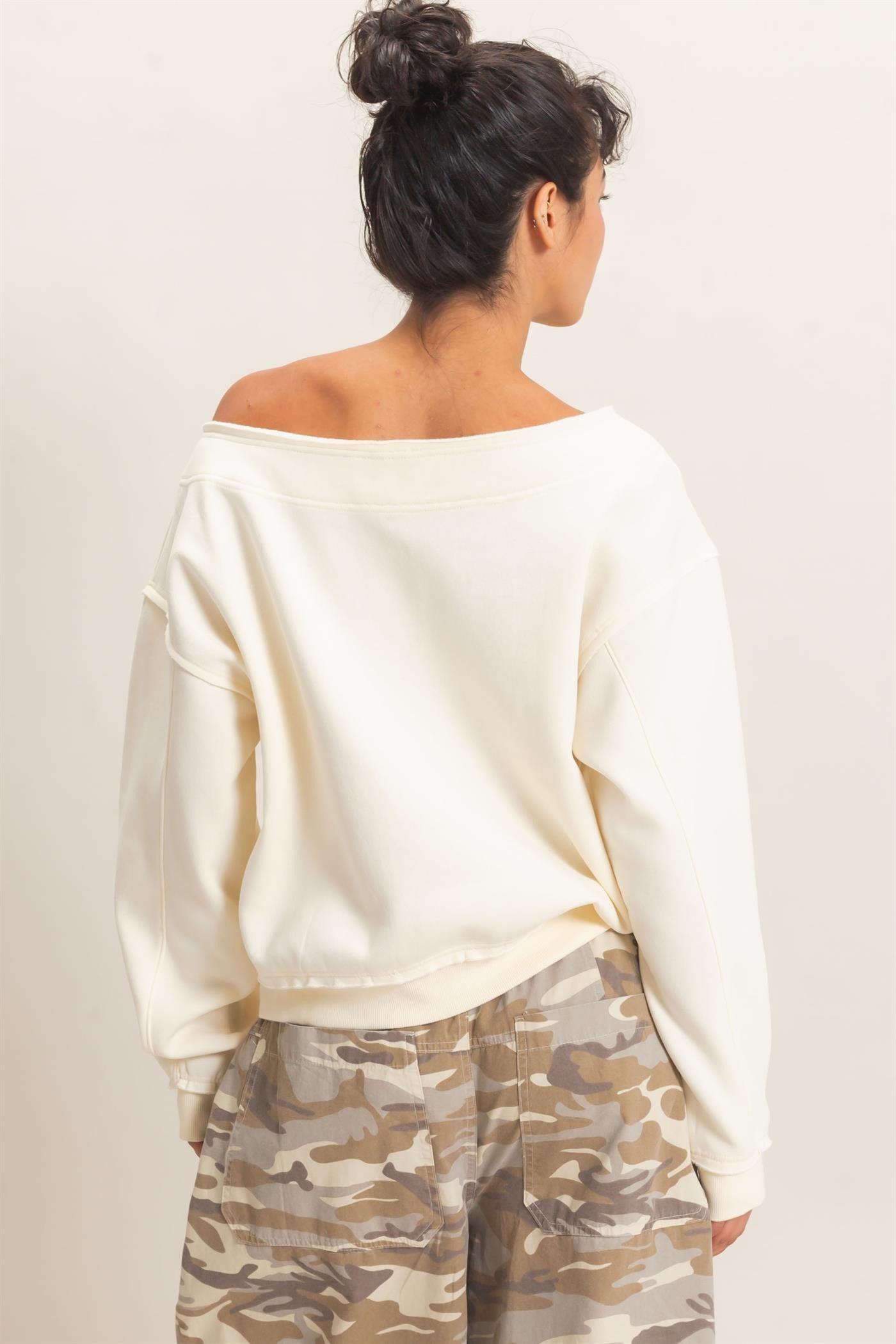 Konnie Off The Shoulder Sweatshirt