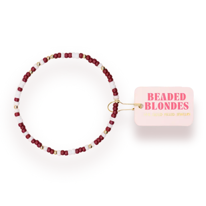Maroon and White Game Day Sprinkle