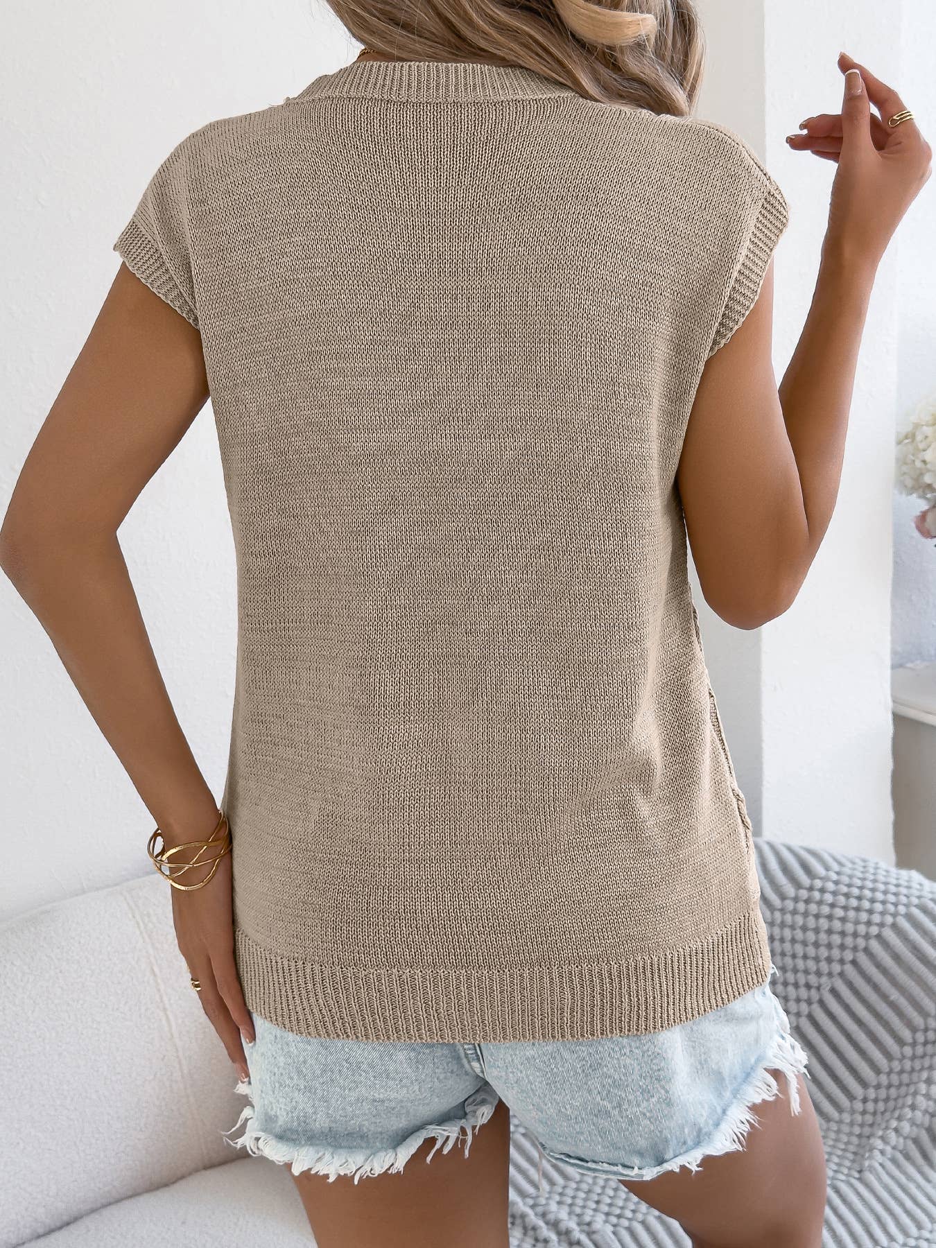Carly Cable Knit Pullover Top