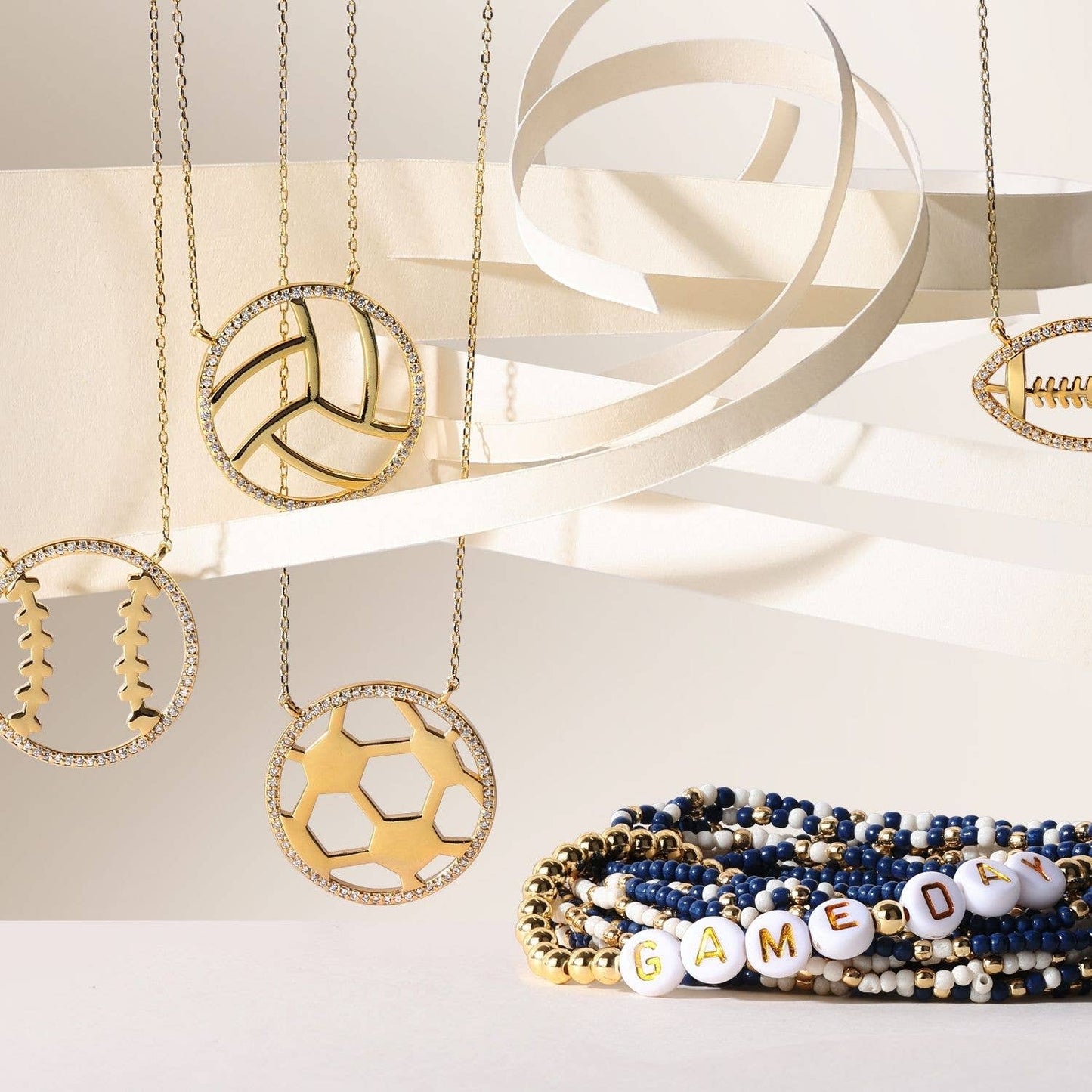 Glitzy Soccer Necklace