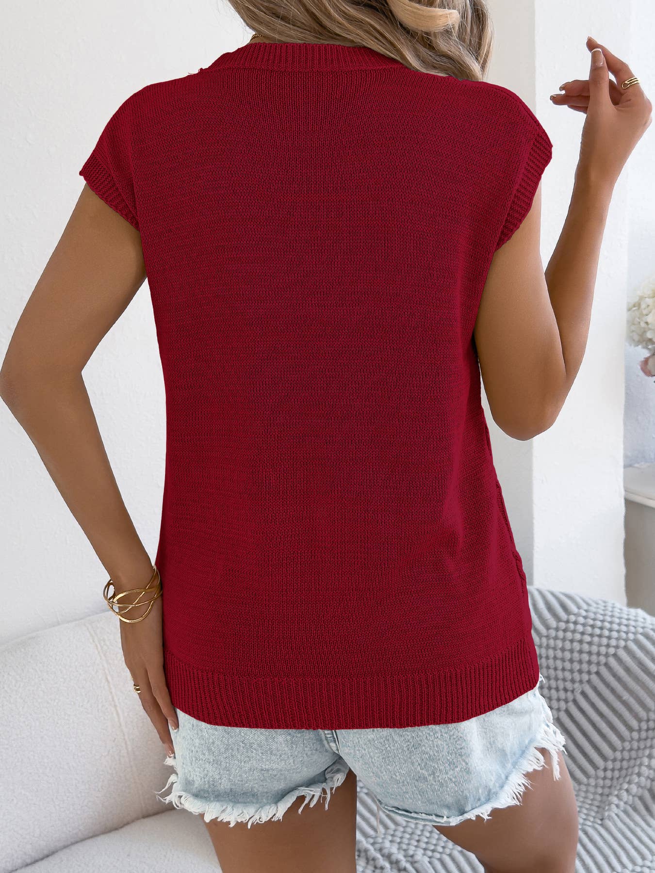 Carly Cable Knit Pullover Top