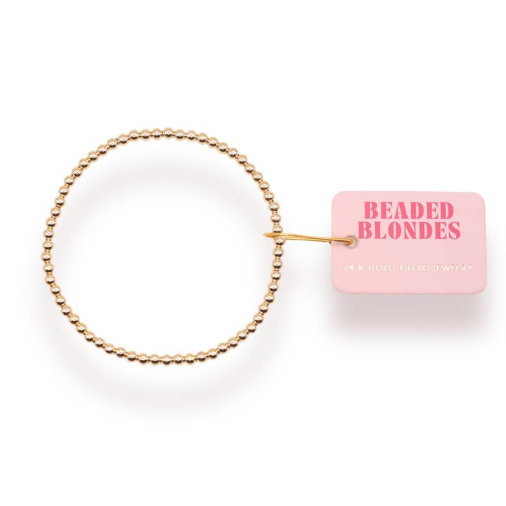 3MM Gold Beaded Bracelet
