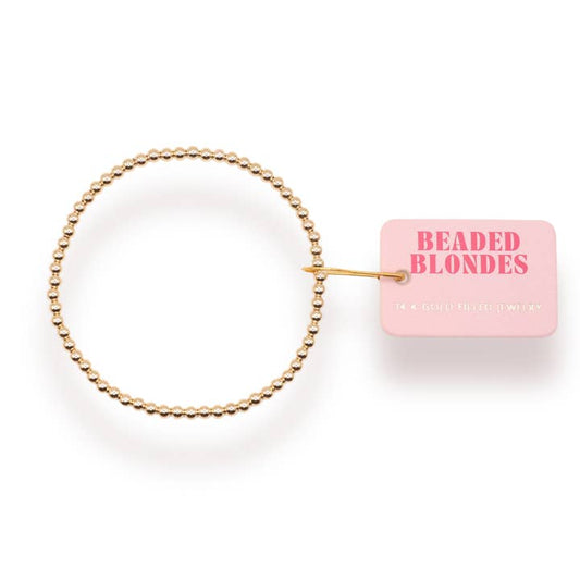 3MM Gold Beaded Bracelet
