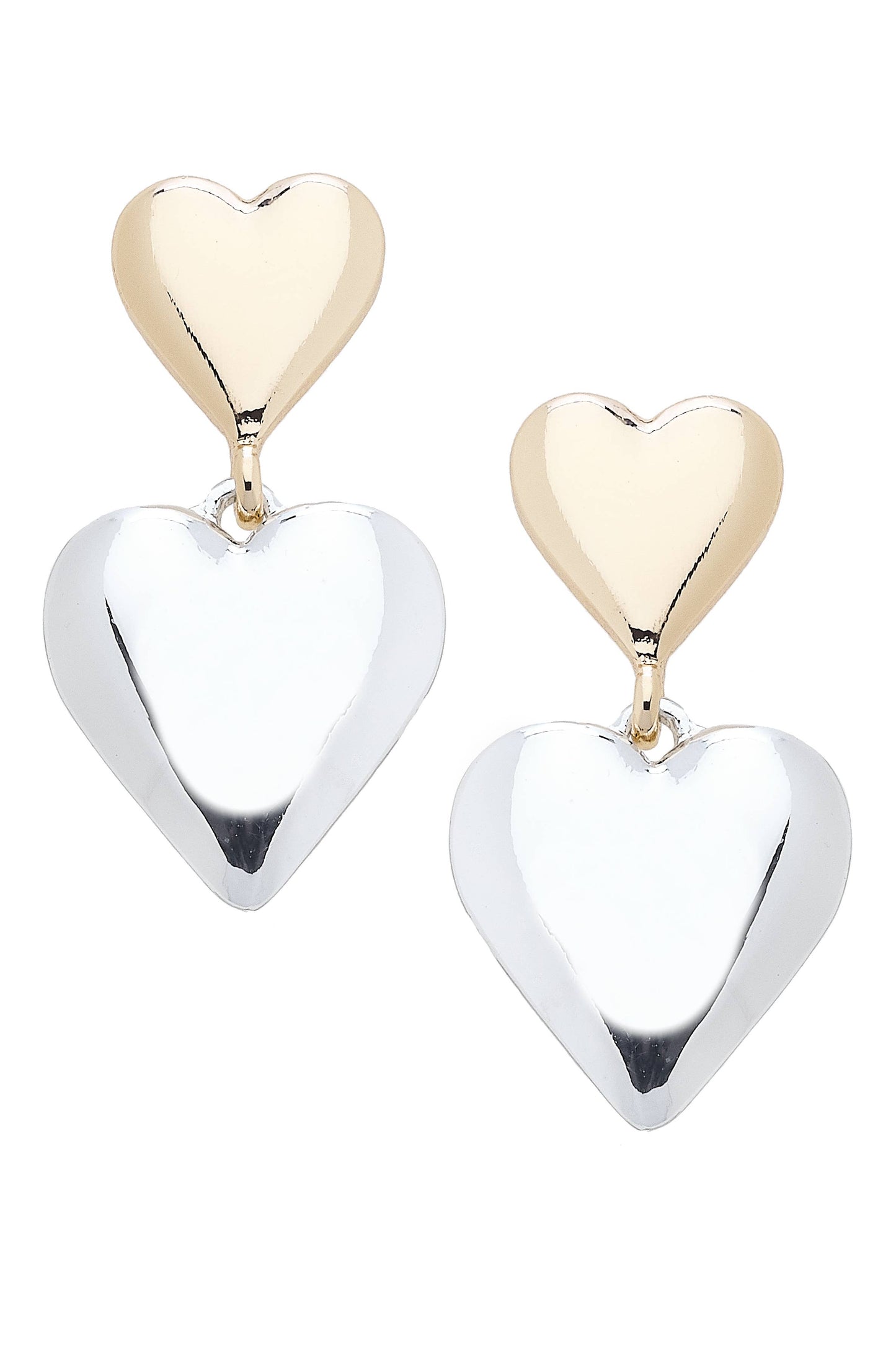 Tabitha Double Heart Earrings