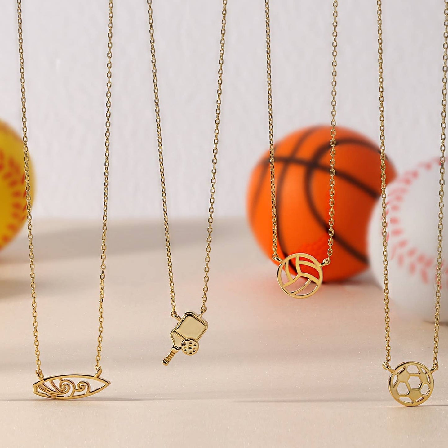 Game Day Minimalist Soccer Sports Necklace