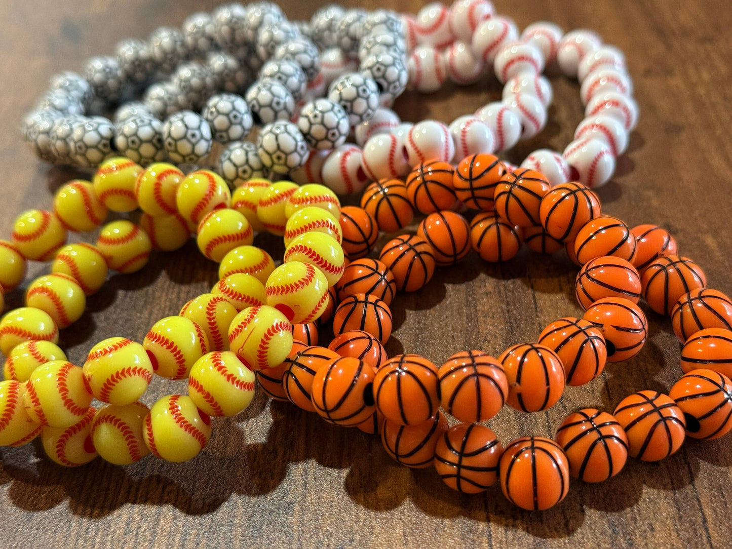 Sports Beaded Bracelets