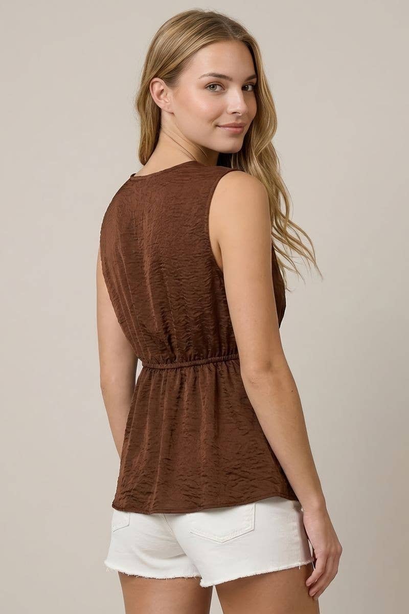 Candy Satin Lace Tank
