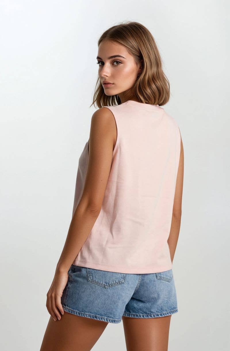 KYLIE SLEEVELESS SWING TOP