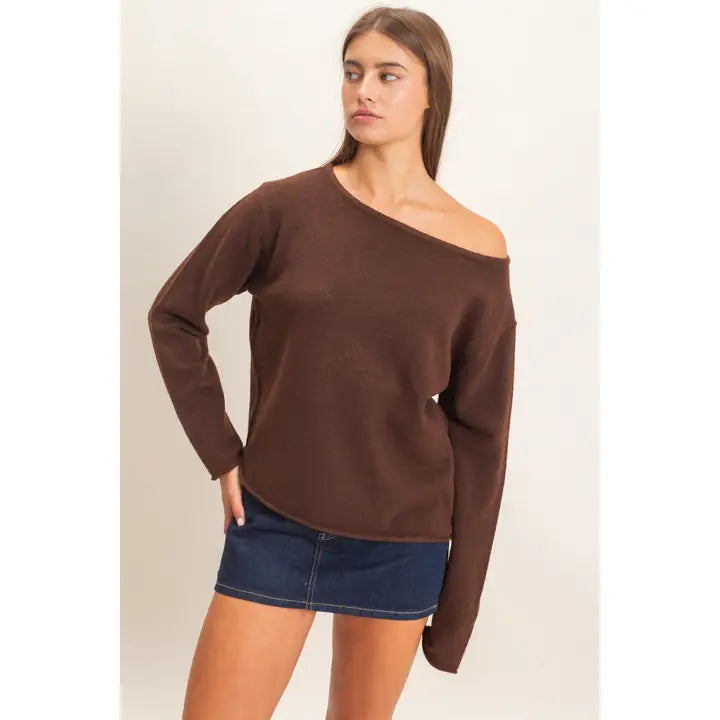 Harper Off The Shoulder Sweater