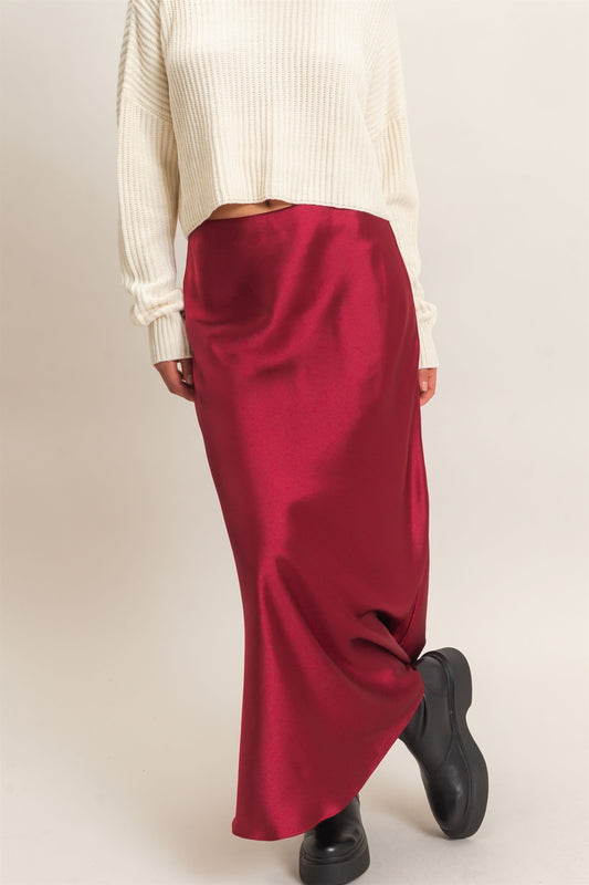 Gabi Satin Maxi Skirt