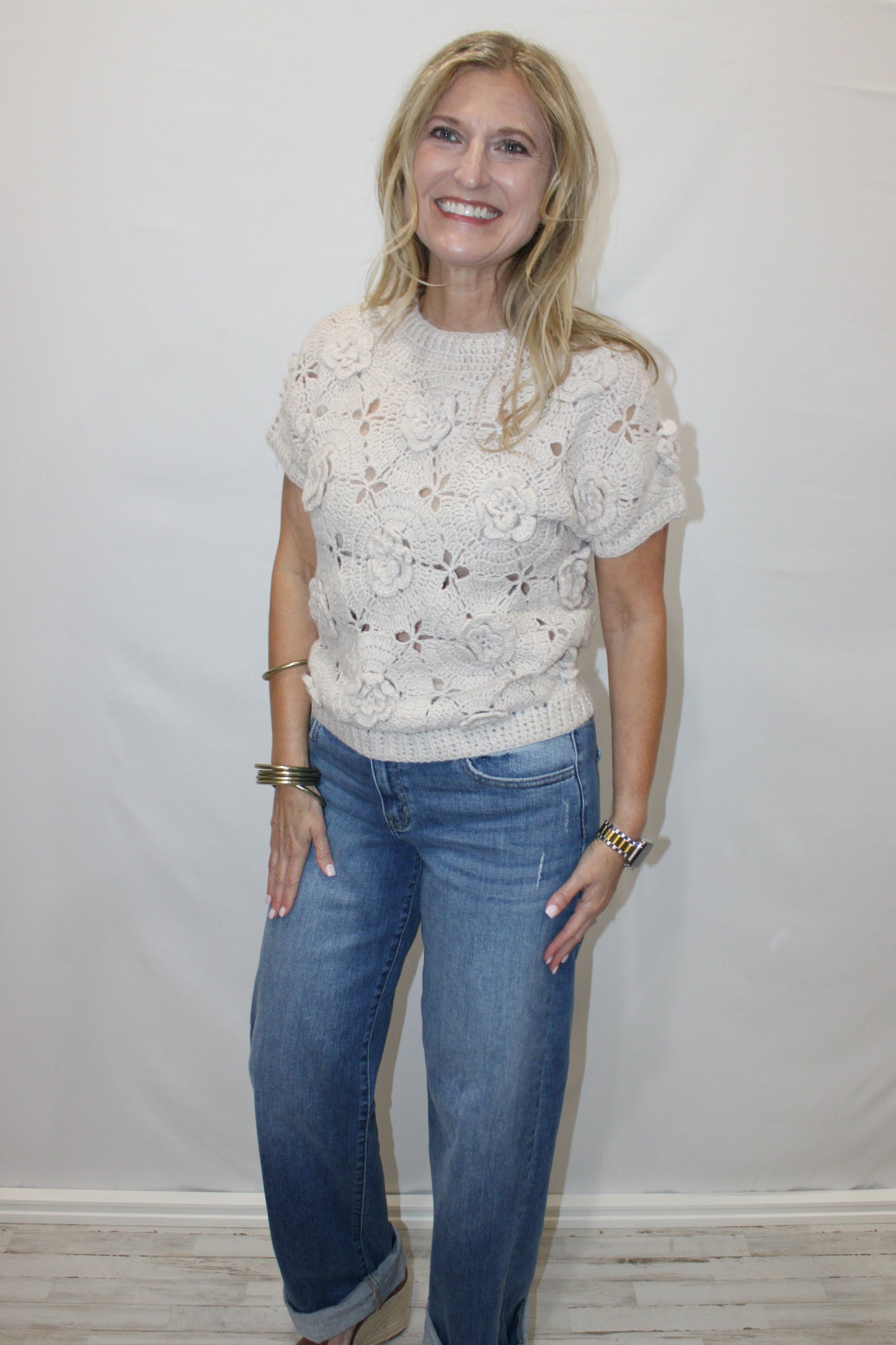 HIGH RISE WIDE LEG JEANS-KC20083M