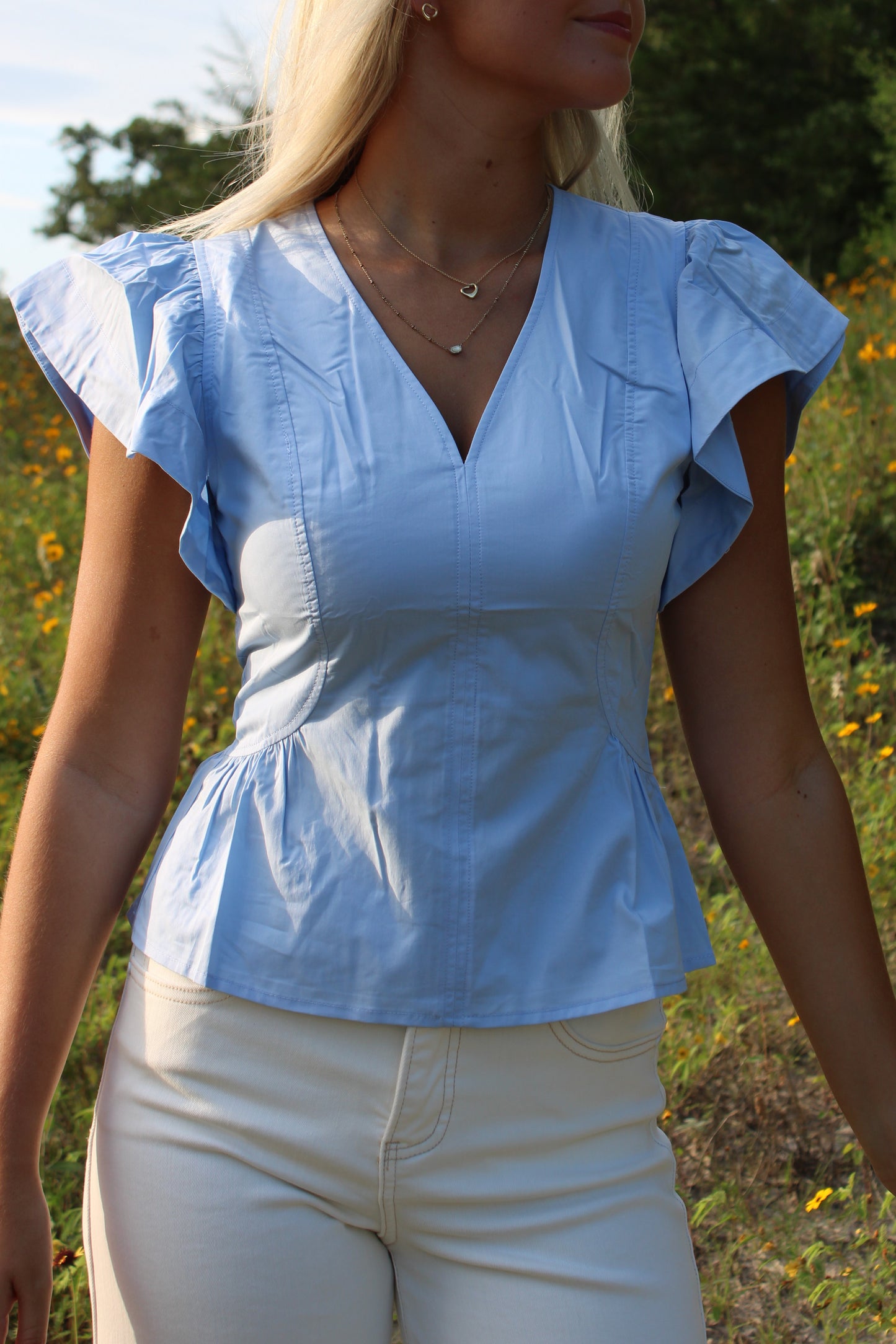 Brandi Peplum Blouse