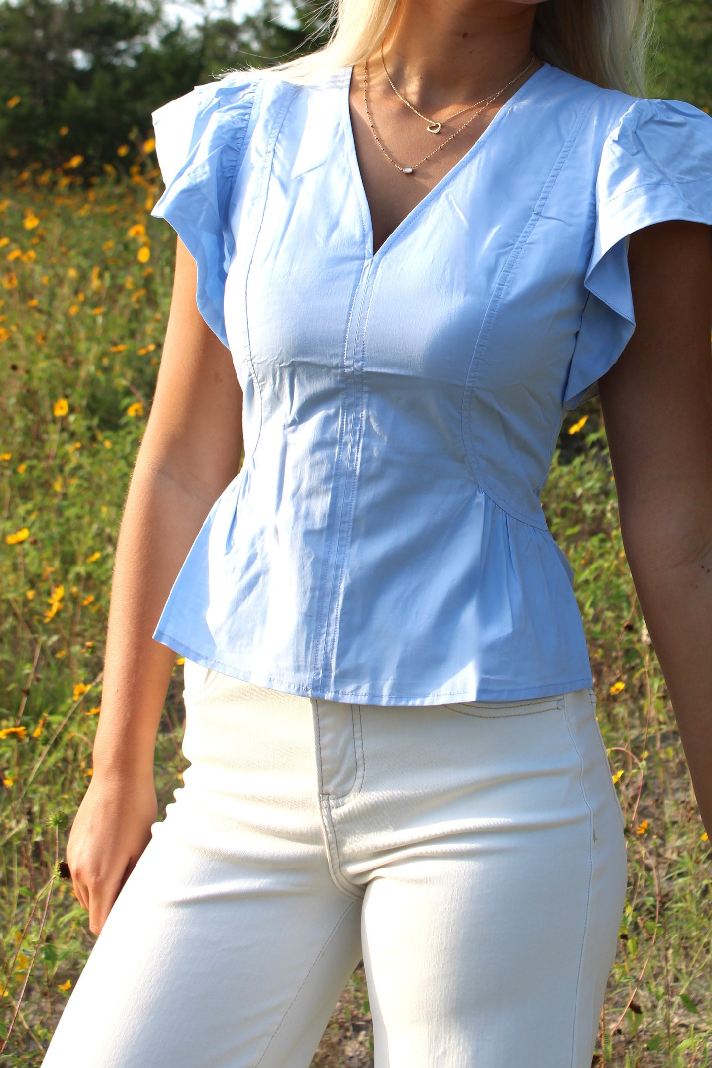 Brandi Peplum Blouse