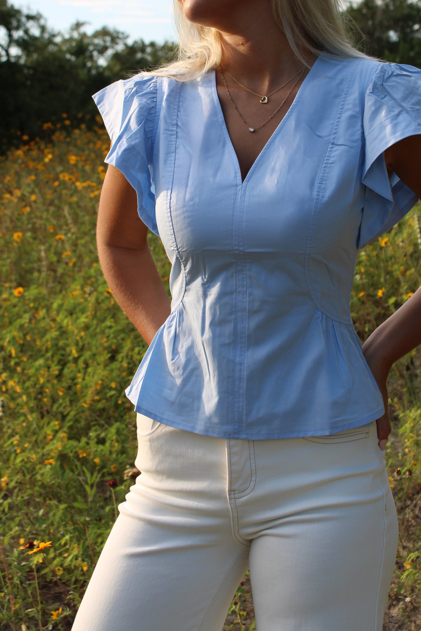 Brandi Peplum Blouse