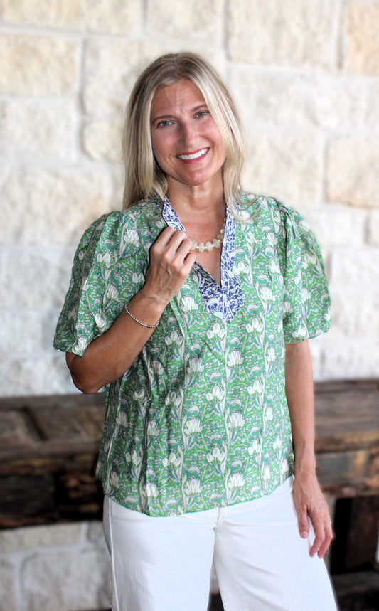 Grace Floral Print Blouse