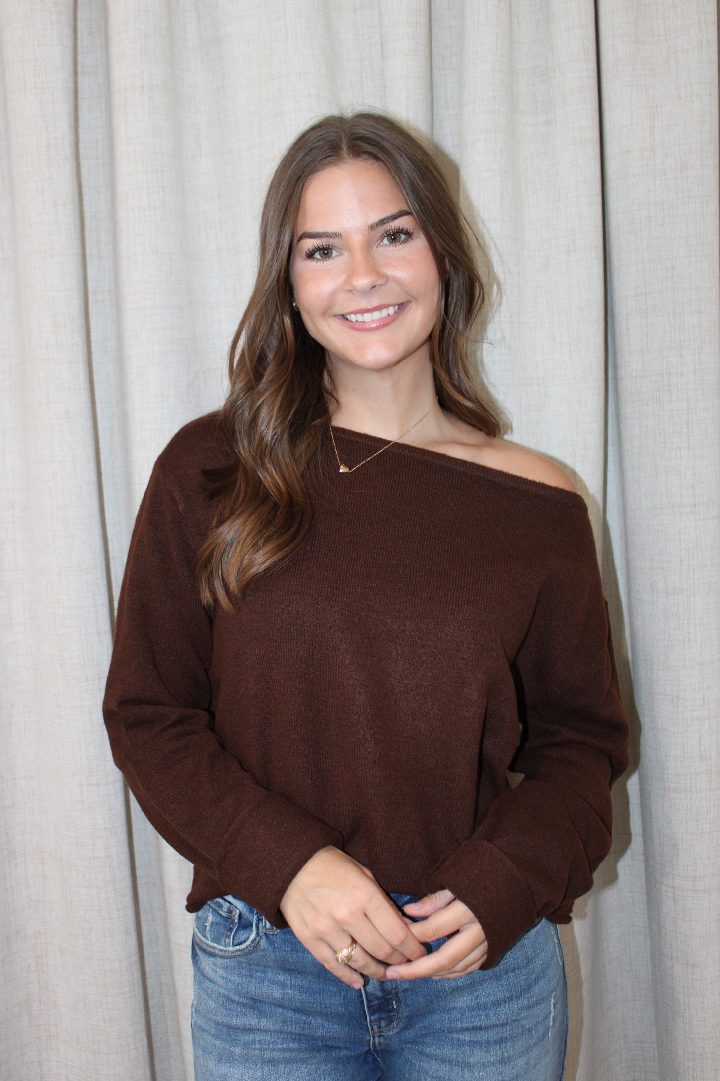 Harper Off The Shoulder Sweater