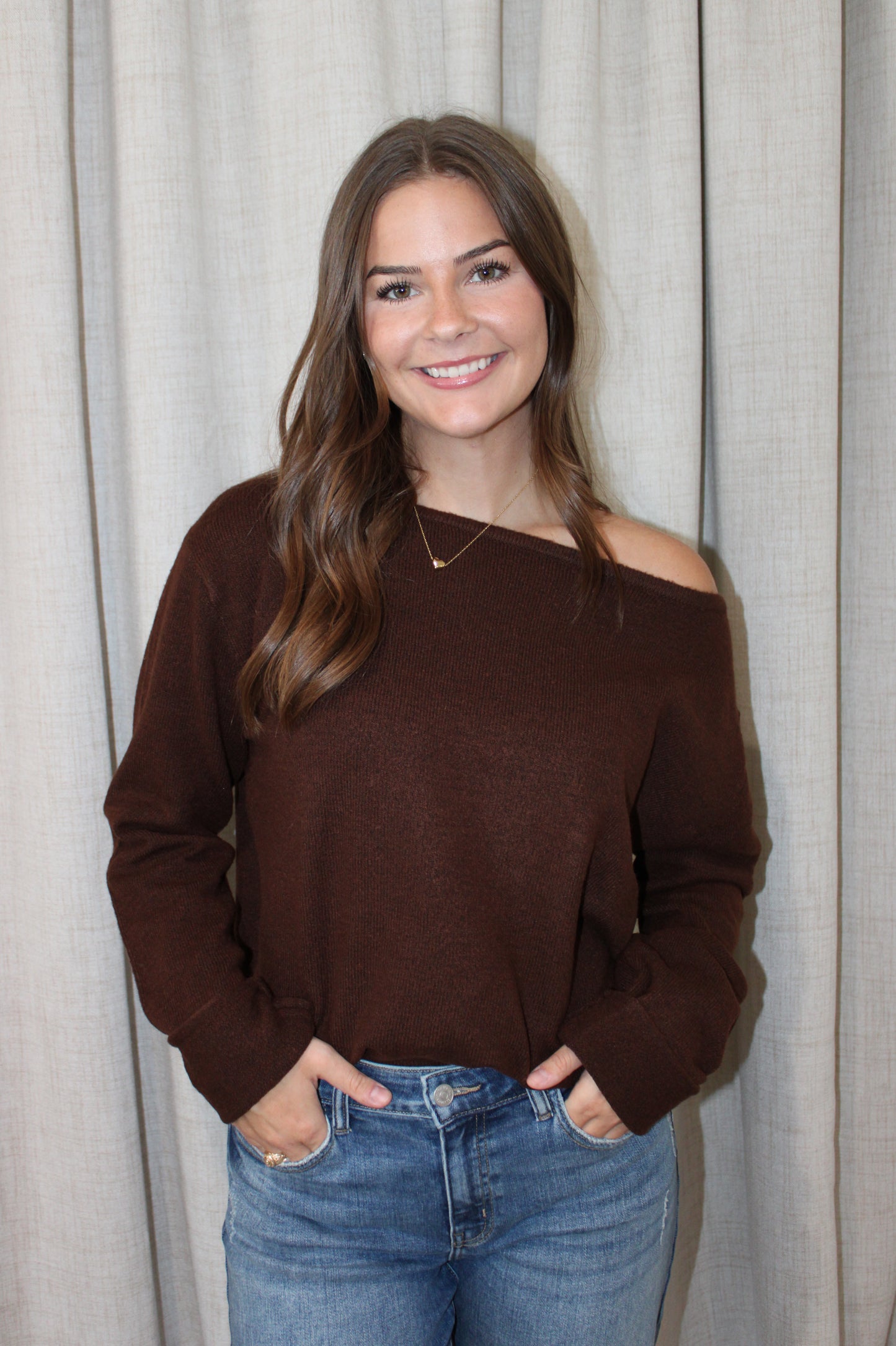 Harper Off The Shoulder Sweater