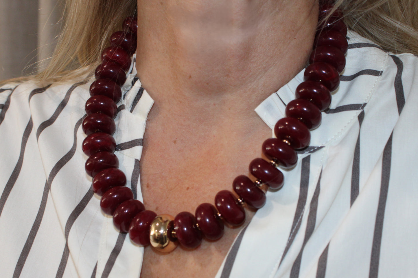 San Sebastian Beaded Resin Necklace