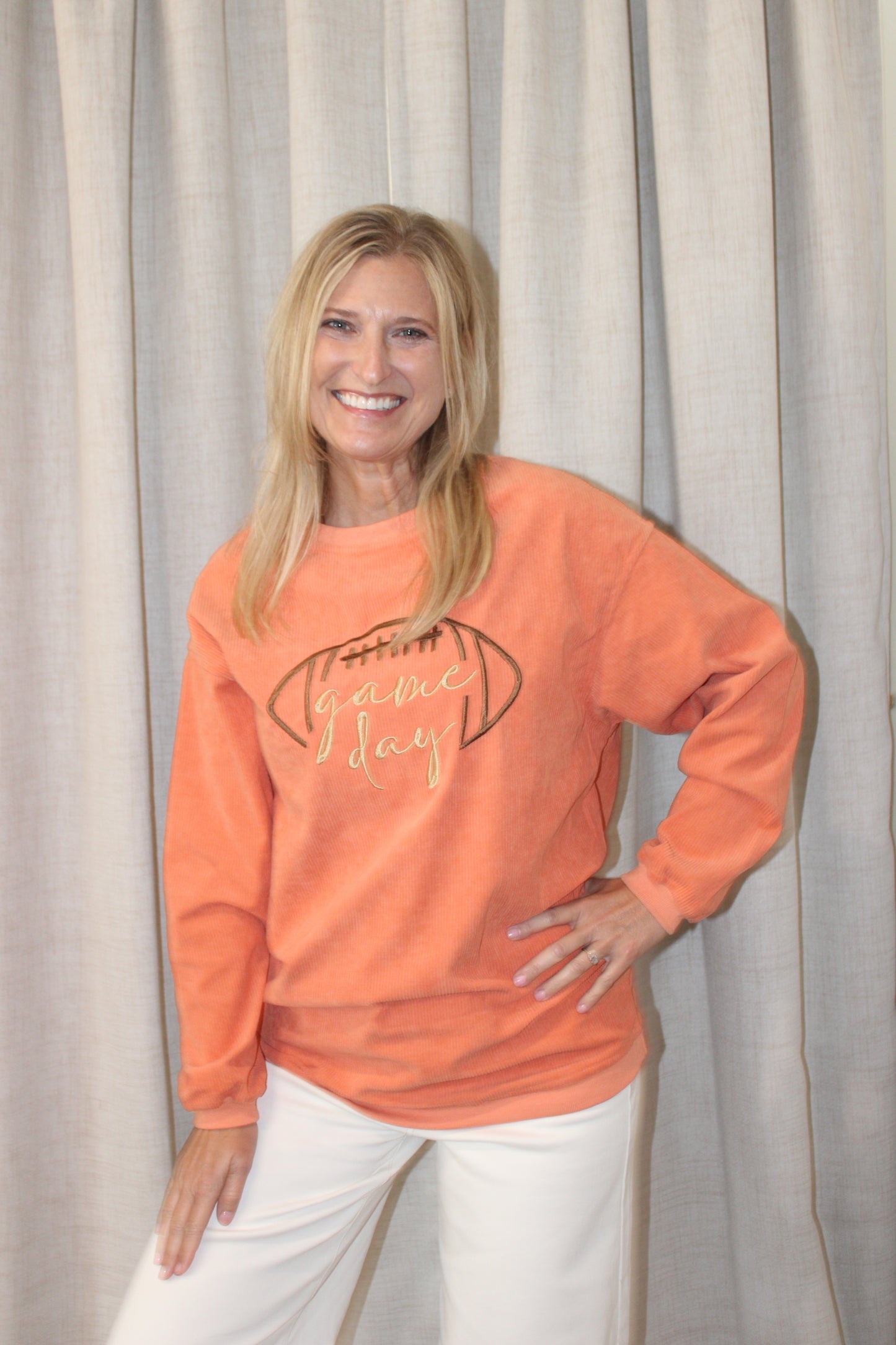 Apricot Game Day Sweatshirt