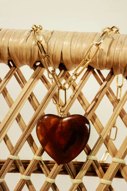 Tortoise Wild Heart Necklace