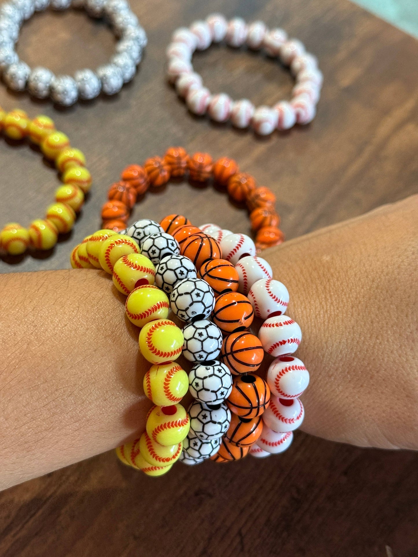 Sports Beaded Bracelets