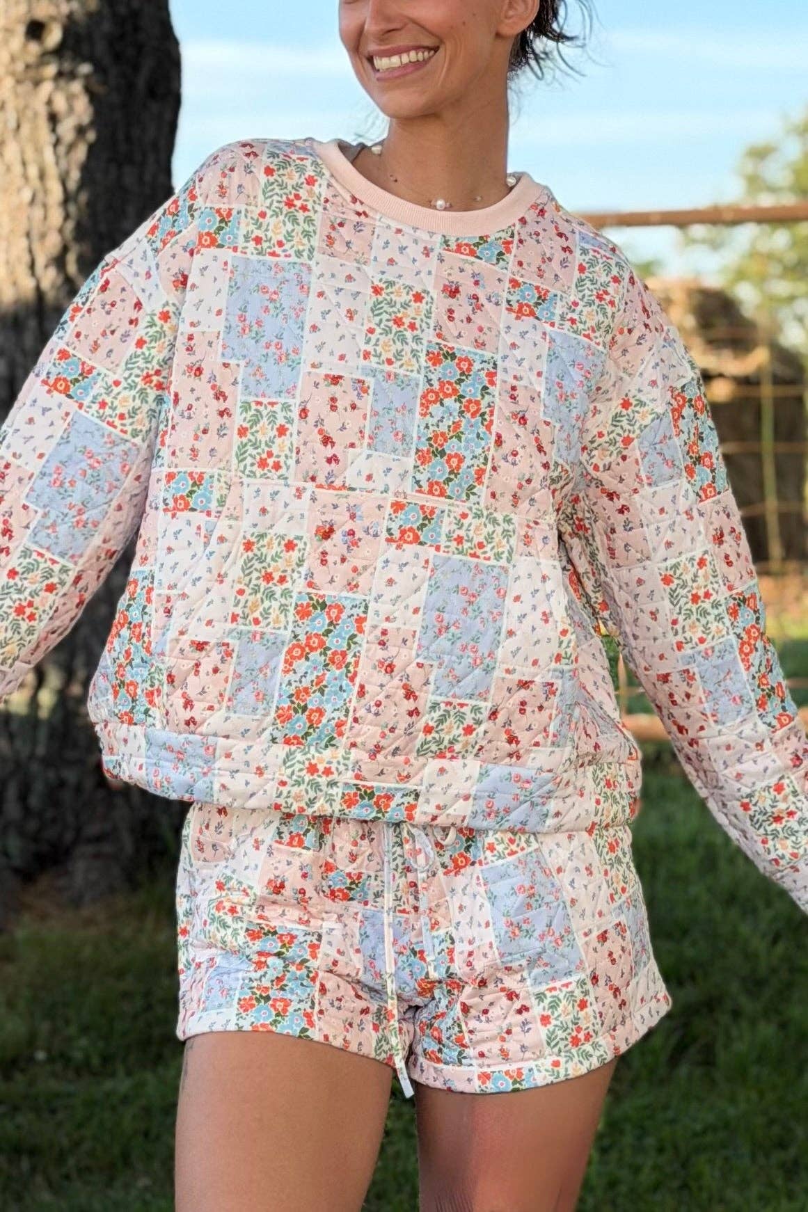 Judy Quilted Short Set