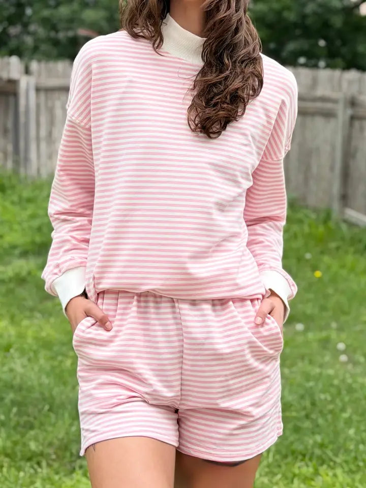 Sydney Pink Striped Set