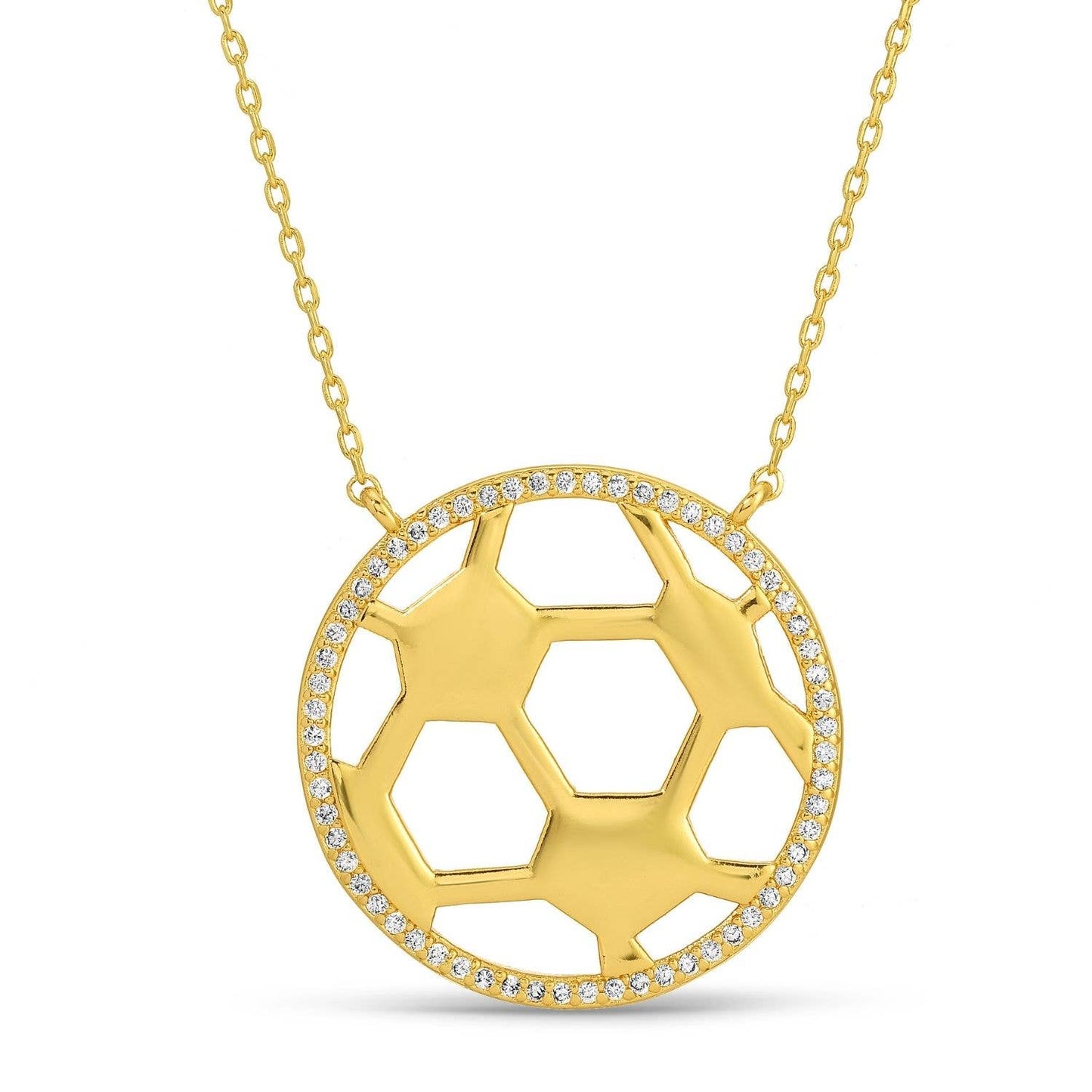 Glitzy Soccer Necklace