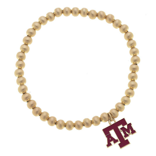 Texas A&M Aggies Ball Bead Stretch Bracelet