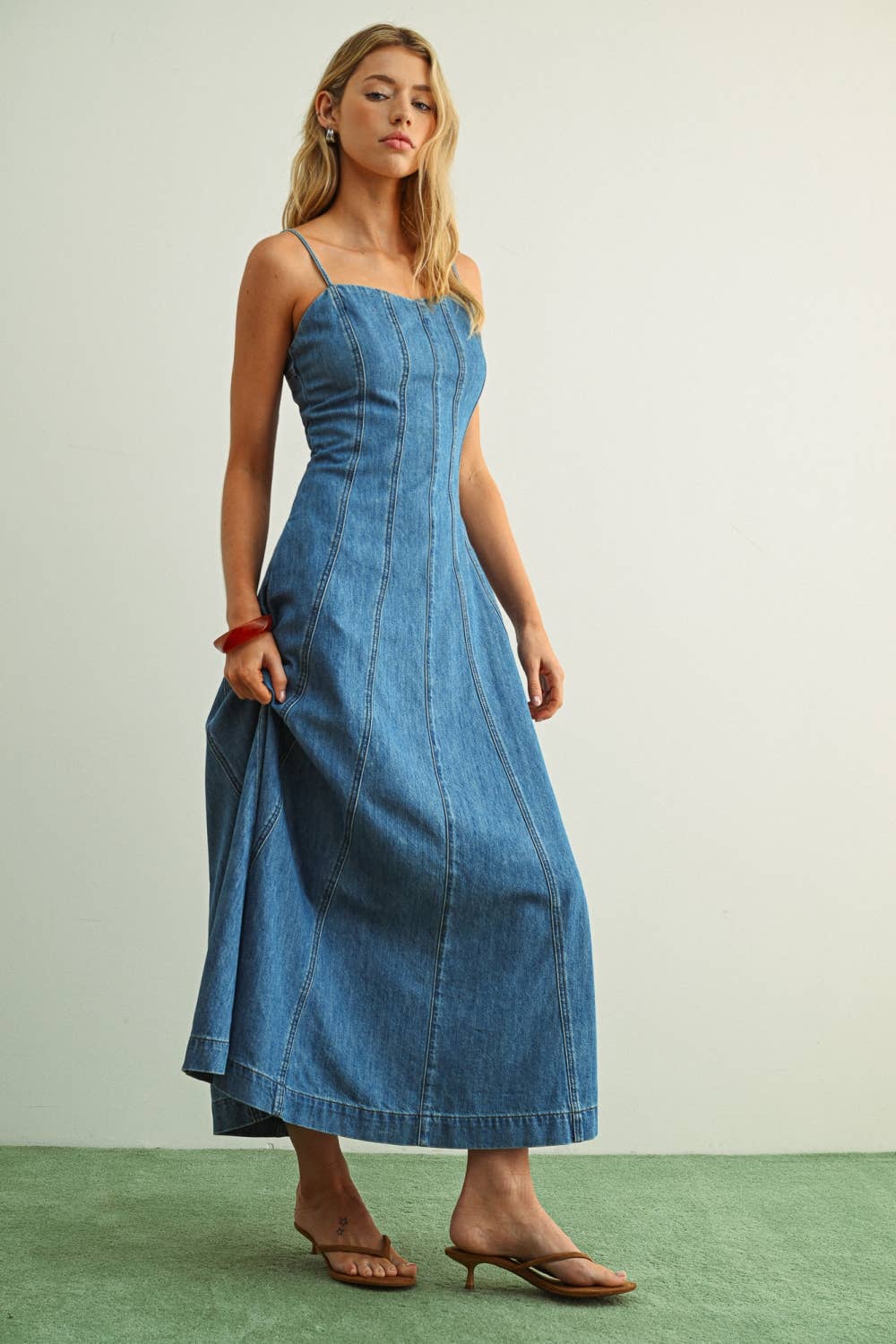 Sarah Maxi Denim Dress