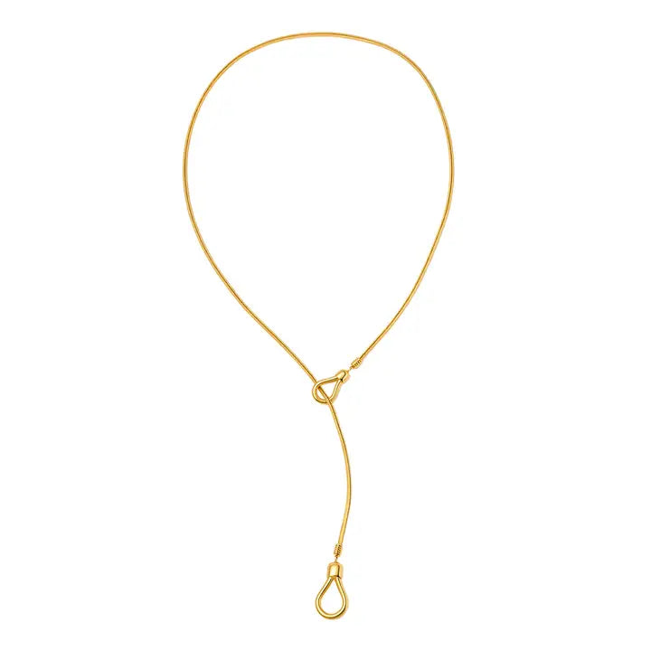 Lariat Toggle Necklace  - Gold