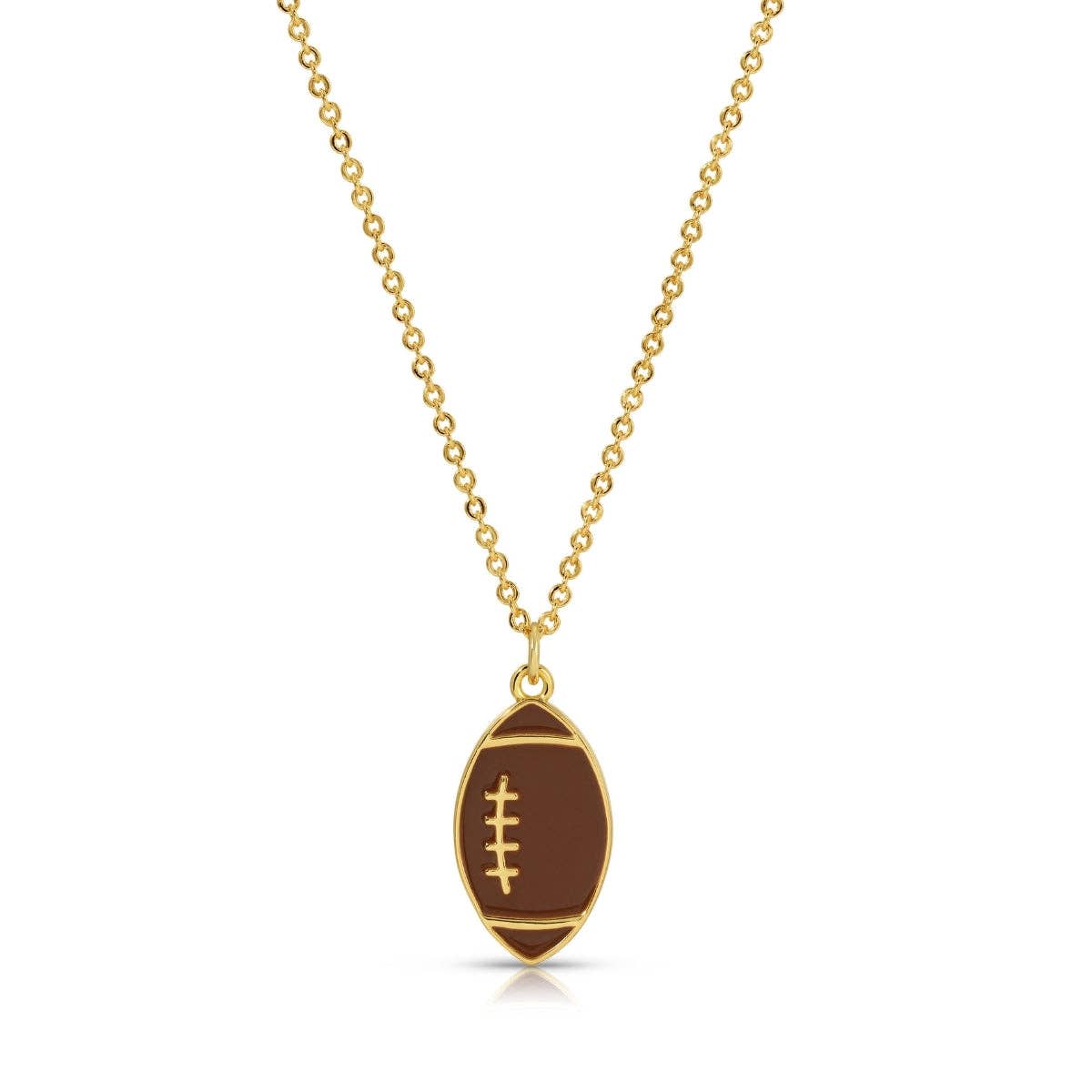 Touch Down! Enamel Football Necklace