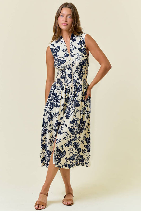 PAISLEY MIDI DRESS
