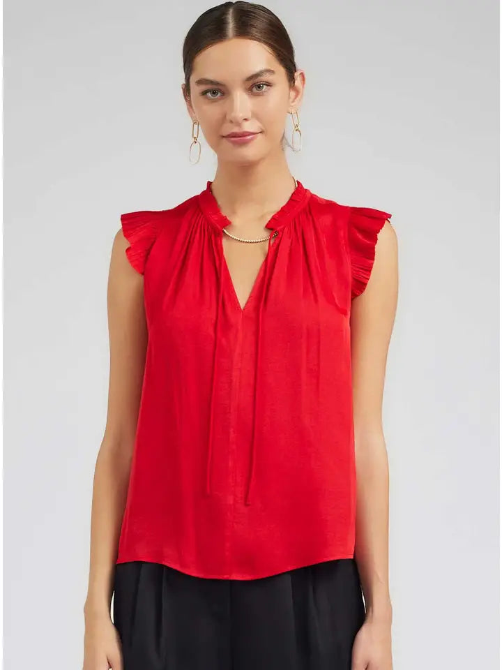 Margot Pleated Sleeve Bouse