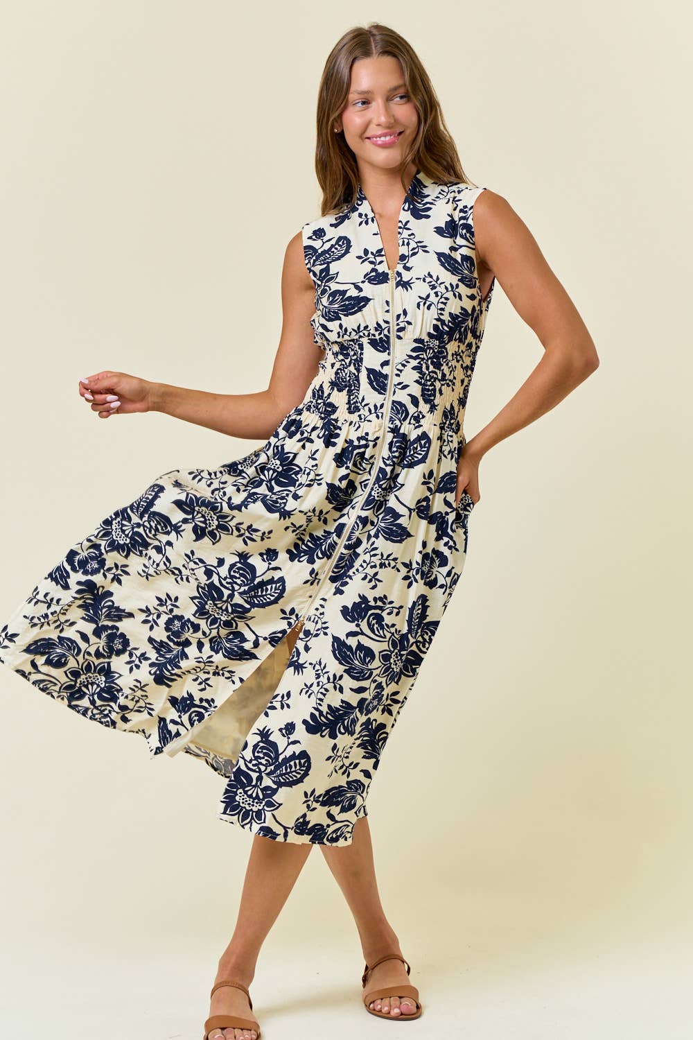 PAISLEY MIDI DRESS