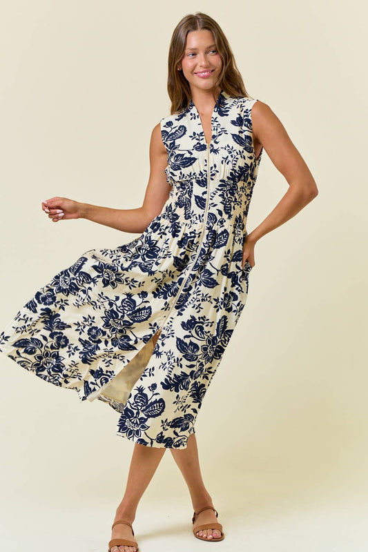 PAISLEY MIDI DRESS